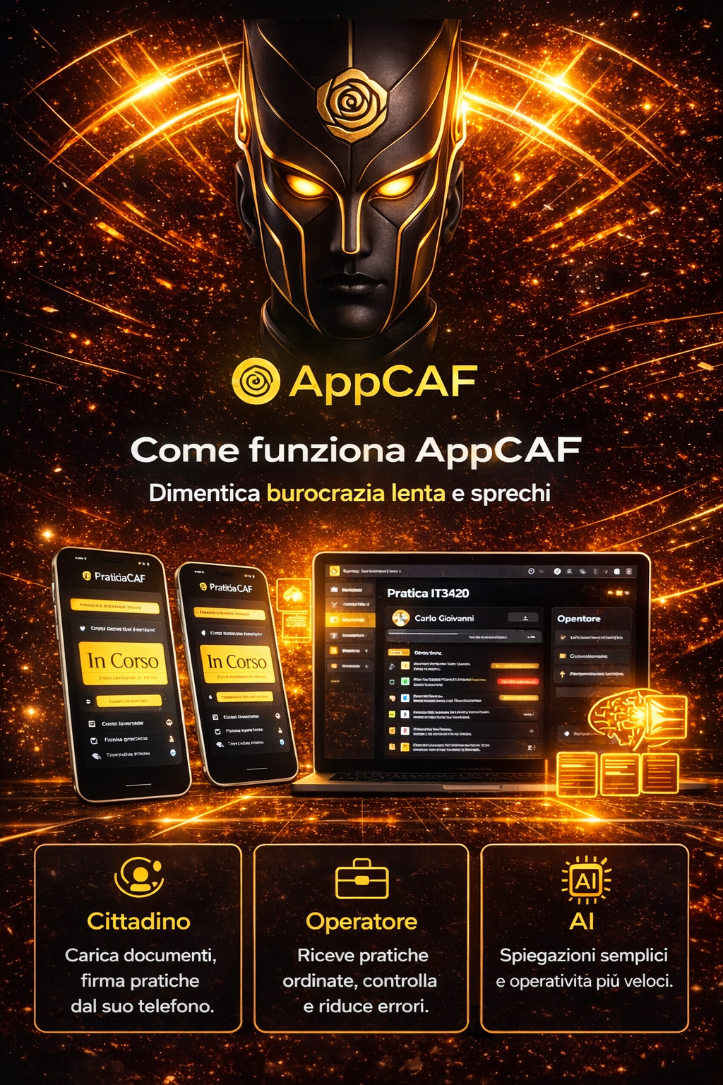 AppCAF schermata 1